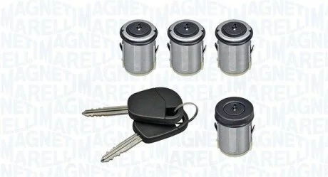 CITROEN К-т циліндрів замка (4 шт + ключ) JUMPY I 95-, FIAT, LANCIA MAGNETI MARELLI 350105029500