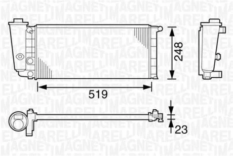 Радіатор FIAT PANDA FIRE/ LANCIA Y10 [] MAGNETI MARELLI 350213101000