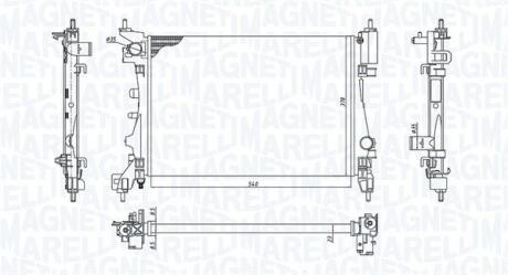 Радіатор MAGNETI MARELLI 350213130100