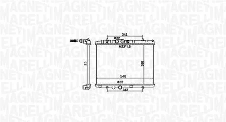 Радіатор, система охолодження двигуна MAGNETI MARELLI 350213156100