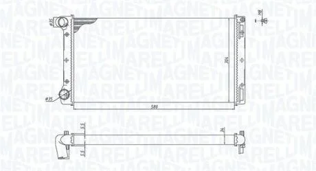 Радіатор FIAT PUNTO [] MAGNETI MARELLI 350213168000
