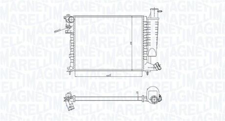 Радіатор CITROEN ZX -97 MAGNETI MARELLI 350213183400