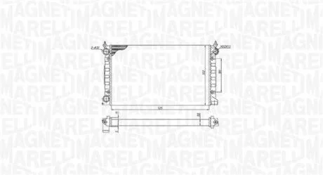 Радіатор двигуна VW PASSAT III (3A2/35I) 1,6 1,8 PASSAT VARIANT MAGNETI MARELLI 350213189600