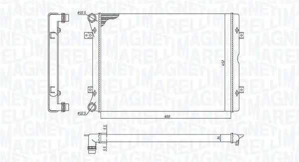 Радіатор VW-SHARAN 1.9-2.0 TDI 00- MAGNETI MARELLI 350213196100 (фото 1)