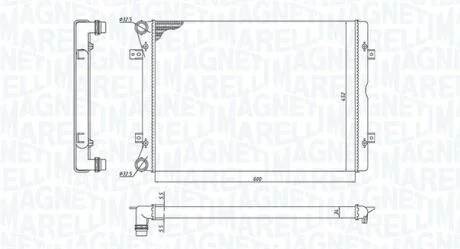 Радіатор VW-SHARAN 1.9-2.0 TDI 00- MAGNETI MARELLI 350213196100