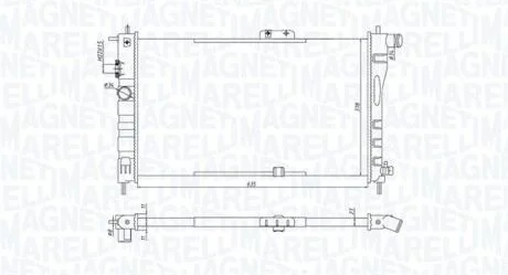 DAEWOO радіатор вод. охолодження Nexia 1.5 94- MAGNETI MARELLI 350213199800