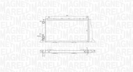 Радіатор AUDI 80 D/TD [] MAGNETI MARELLI 350213406000