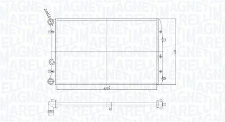 Радіатор MAGNETI MARELLI 350213841000
