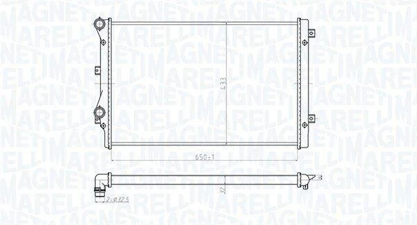 Радіатор MAGNETI MARELLI 350213852000 (фото 1)