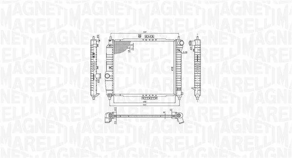 Радіатор MAGNETI MARELLI 350213891000 (фото 1)