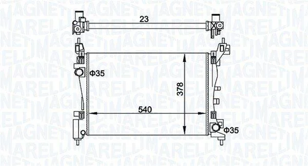 Радіатор MAGNETI MARELLI 350213899000 (фото 1)