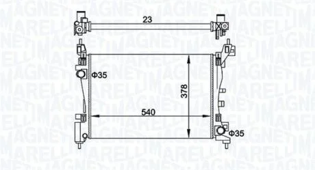Радіатор MAGNETI MARELLI 350213899000