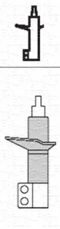 Амортизатор газовий передн. LEFT BMW X5 (E53) 00-07 [] MAGNETI MARELLI 351233070200