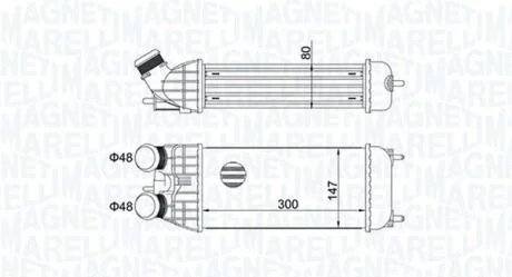 Охолоджувач наддувального повітря MAGNETI MARELLI 351319204470