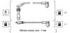 Комплект проводів запалювання BMW 5 (E28) OPEL ASTRA F CLASSIC 1.4/2.8 06.81-08.02 MAGNETI MARELLI 941318111140 (фото 2)