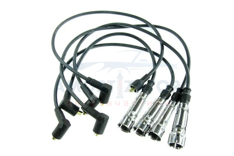 Комплект проводів запалювання AUDI 50 VW CADDY I, DERBY, GOLF I, JETTA I, PASSAT B1, PASSAT B2, POLO, POLO CLASSIC, POLO II, SANTANA, SCIROCCO, TRANSPORTER T2, TRANSPORTER T3 0.9-2.0 08.68-07.92 MAGNETI MARELLI 941318111155 (фото 1)