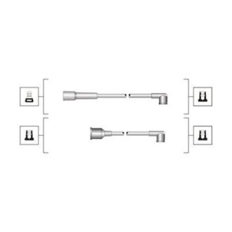 Комплект проводів запалювання FSO POLONEZ I, POLONEZ II, POLONEZ III 1.5/1.6 01.78-03.02 MAGNETI MARELLI 941319170022