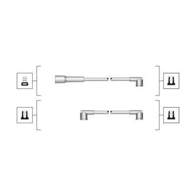 Комплект високовольтних проводів EQ SKODA FAVORIT [] MAGNETI MARELLI 941319170040 (фото 1)