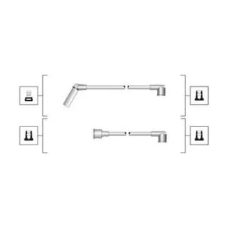 HYUNDAI К-т високовольтних проводів EQ PONY 89-, H-1 97-, H100 93- MAGNETI MARELLI 941319170091
