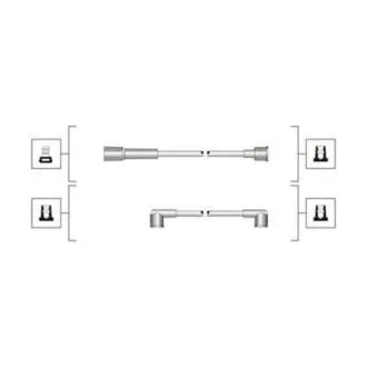 Комплект високовольтних проводів EQ SEAT 1.2, 1.5 [] MAGNETI MARELLI 941319170106