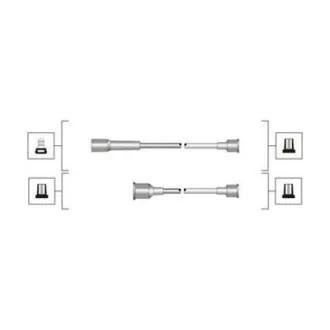 Комплект високовольтних проводів EQ OPEL OMEGA 1.8, 2.0 [] MAGNETI MARELLI 941319170113
