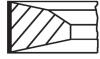 Комплект поршневих кілець MAHLE / KNECHT 001 RS 00136 0N0 (фото 1)