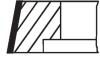 Комплект поршневих кілець MAHLE / KNECHT 001 RS 00136 0N0 (фото 2)