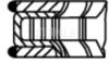 Кільця поршневі,комплект MAHLE / KNECHT 001RS001630N0 (фото 3)