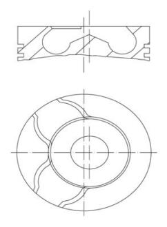 Поршень MAHLE / KNECHT 0101502