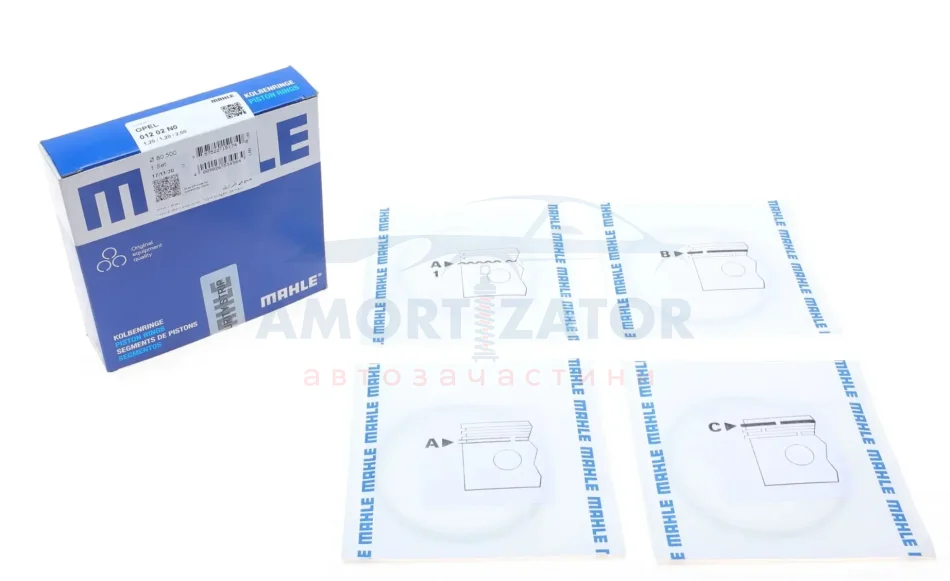 Кільця поршневі MAHLE MAHLE / KNECHT 012 02 N0 (фото 1)