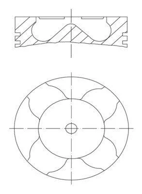 Поршень MAHLE / KNECHT 012 11 03 (фото 1)