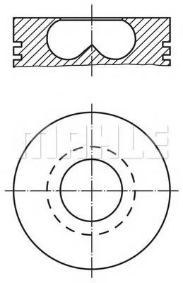 Поршень MAHLE / KNECHT 015 69 02 (фото 1)