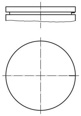 Поршень MAHLE / KNECHT 021 03 00 (фото 1)