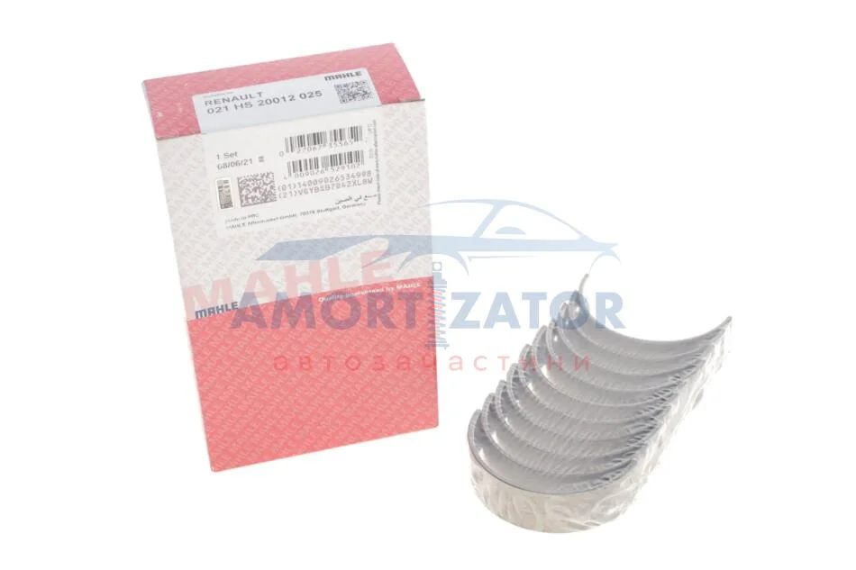 Підшипники ковзання корінні MAHLE MAHLE / KNECHT 021 HS 20012 025 (фото 1)