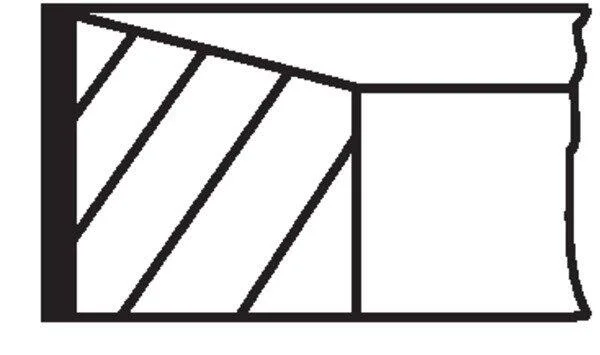 Комплект поршневих кілець MAHLE / KNECHT 021RS001150N2 (фото 1)