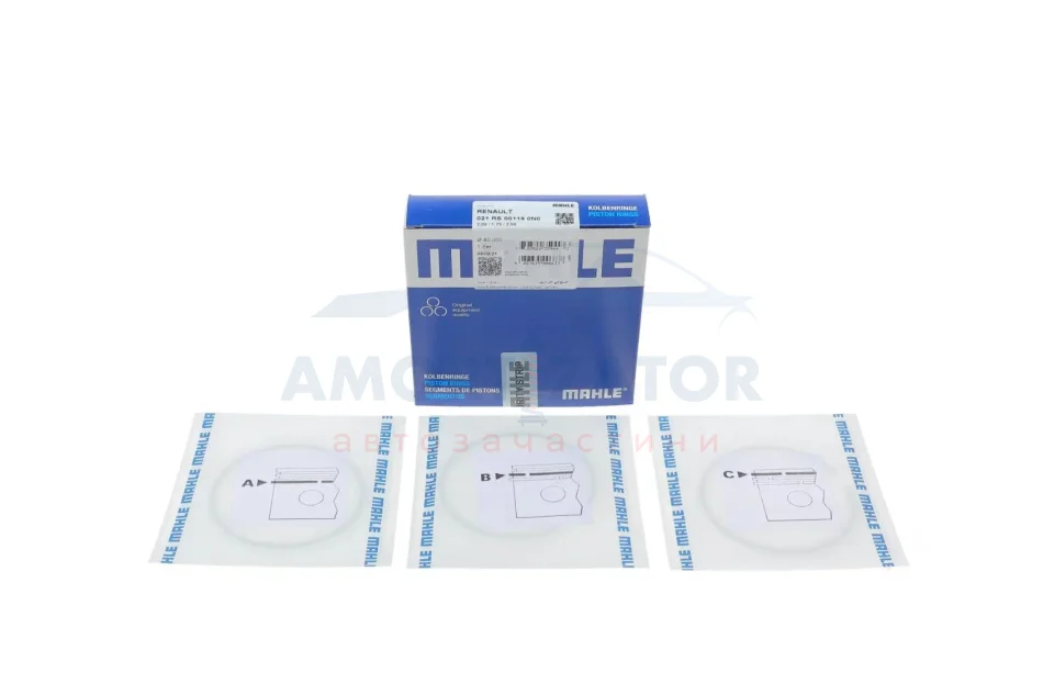 Кільця поршневі MAHLE / KNECHT 021 RS 00119 0N0 (фото 1)