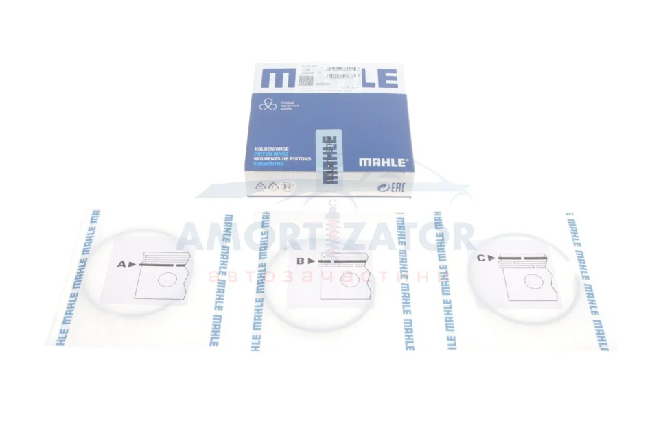 Кільця поршневі MAHLE MAHLE / KNECHT 022 01 N0 (фото 1)