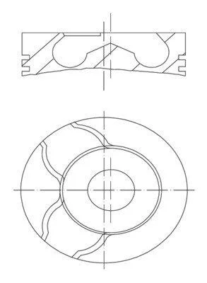 Поршень MAHLE / KNECHT 022 21 02 (фото 1)