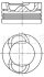 Поршень з кільцями VW CRAFTER 81,26 2,5 TDI BJJ/BJK/CEBA/CEBB 06- (Mahle) MAHLE / KNECHT 028 19 01 (фото 1)