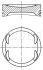 Поршень з кільцями VAG 76,76 1,6i 16V ATN/AUS/AZD (Mahle) MAHLE / KNECHT 030 99 01 (фото 1)