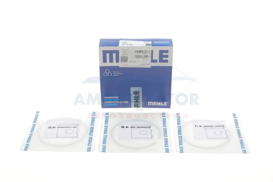 Кільця поршневі MAHLE MAHLE / KNECHT 033 19 N0 (фото 1)