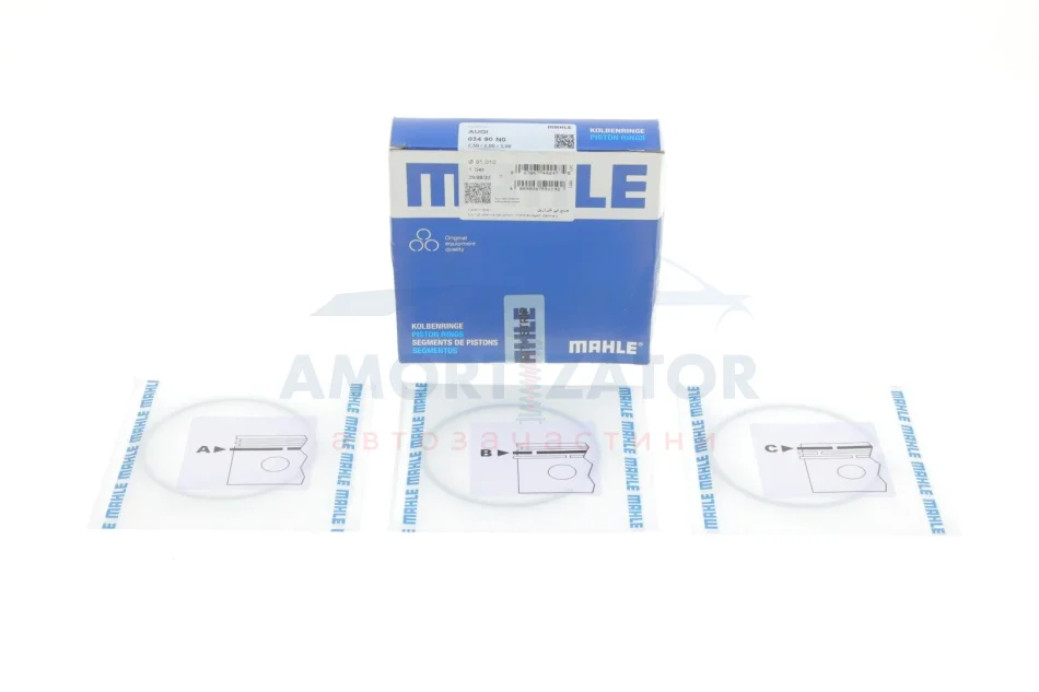 Кільця поршневі MAHLE MAHLE / KNECHT 034 90 N0 (фото 1)