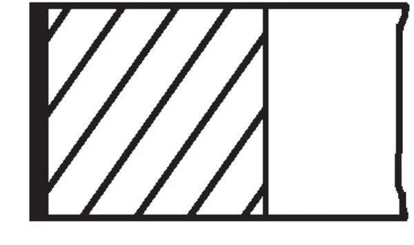 Комплект поршневих кілець MAHLE / KNECHT 038 01 N0 (фото 1)