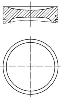 Поршень MAHLE / KNECHT 0401100