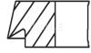 Кільця поршневі PSA 72,00 TU1 1,1i (Mahle) MAHLE / KNECHT 040 18 N0 (фото 2)