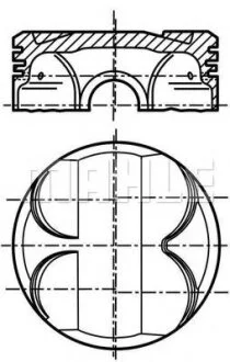 Поршень з кільцями BMW 84,25 1.6/2.0 i N45/N46/N42/N40 01- (Mahle) MAHLE / KNECHT 081 PI 00101 001