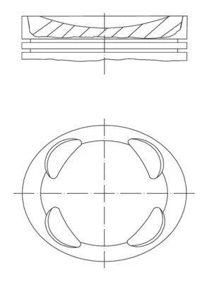 Поршень MAHLE / KNECHT 081 PI 00104 002 (фото 1)