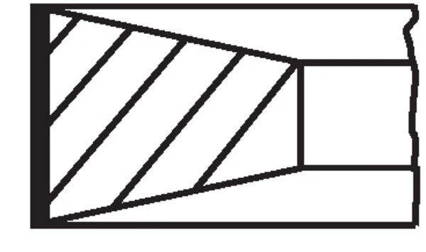 Комплект поршневих кілець MAHLE / KNECHT 213 09 N0 (фото 1)
