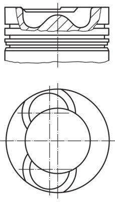 Поршень MAHLE / KNECHT 213 65 00 (фото 1)