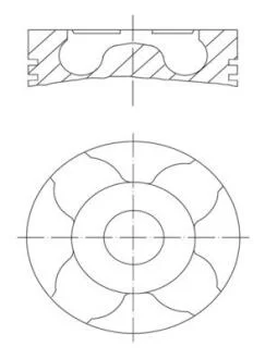 Поршень MAHLE / KNECHT 229 05 00
